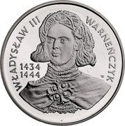 Poland 200000 Zlotych Wladyslaw III Warnenczyk 1992 MW Proof Y# 254 WŁADYSŁAW III WARNEŃCZYK 1434 1444 E coin reverse