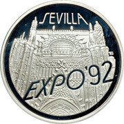 Poland 200000 Zlotych EXPO'92 in Seville 1992 Proof Y# 231 SEVILLA E EXPO'92 coin reverse Poland 200000 Zlotych EXPO'92 in Seville 1992 Proof Y# 231 SEVILLA E EXPO'92 coin reverse
