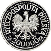 Poland 200000 Zlotych Casimir IV Jagiellon 1993 MW Proof Y# 257 RZECZYPOSPOLITA POLSKA 19 93 MW ZŁ 200 000 ZŁ coin obverse Poland 200000 Zlotych Casimir IV Jagiellon 1993 MW Proof Y# 257 RZECZYPOSPOLITA POLSKA 19 93 MW ZŁ 200 000 ZŁ coin obverse