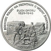 Poland 200000 Zlotych Poles on the Fronts of WWII. Partisans 1993 MW Proof Y# 259 ŻOŁNIERZ POLSKI NA FRONTACH II WOJNY ŚWIATOWEJ RUCH OPORU 1939-1945 coin reverse Poland 200000 Zlotych Poles on the Fronts of WWII. Partisans 1993 MW Proof Y# 259 ŻOŁNIERZ POLSKI NA FRONTACH II WOJNY ŚWIATOWEJ RUCH OPORU 1939-1945 coin reverse