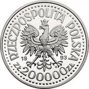 Poland 200000 Zlotych Casimir IV Jagiellon 1993 MW Proof Y# 258 RZECZPOSPOLITA POLSKA 1993 MW ZŁ 200000 ZŁ coin obverse Poland 200000 Zlotych Casimir IV Jagiellon 1993 MW Proof Y# 258 RZECZPOSPOLITA POLSKA 1993 MW ZŁ 200000 ZŁ coin obverse