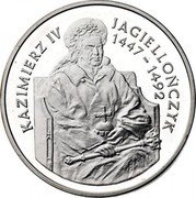 Poland 200000 Zlotych Casimir IV Jagiellon 1993 MW Proof Y# 258 KAZIMIERZ IV JAGIELLOŃCZYK 1447-1492 coin reverse Poland 200000 Zlotych Casimir IV Jagiellon 1993 MW Proof Y# 258 KAZIMIERZ IV JAGIELLOŃCZYK 1447-1492 coin reverse