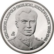 Poland 200000 Zlotych General Leopold Okulicki 1991 MW Proof Y# 251 GEN. BRYG. LEOPOLD OKULICKI "NIEDŹWIADEK" 1898-1946 SWF coin reverse Poland 200000 Zlotych General Leopold Okulicki 1991 MW Proof Y# 251 GEN. BRYG. LEOPOLD OKULICKI "NIEDŹWIADEK" 1898-1946 SWF coin reverse