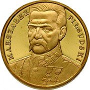 Poland 200000 Zlotych Jozef Pilsudski 1990 Proof Y# 207 MARSZAŁEK PIŁSUDSKI coin reverse Poland 200000 Zlotych Jozef Pilsudski 1990 Proof Y# 207 MARSZAŁEK PIŁSUDSKI coin reverse