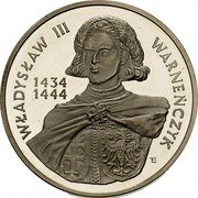 Poland 200000 Zlotych Wladyslaw III of Poland 1992 MW Proof Y# 253 WŁADYSŁAW III WARNEŃCZYK 1434 1444 E coin reverse