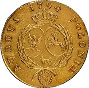 Poland 3 Ducat Stanislaus Augustus 1794 KM# 218 AUREUS POLONIAE 3 1794 coin reverse Poland 3 Ducat Stanislaus Augustus 1794 KM# 218 AUREUS POLONIAE 3 1794 coin reverse