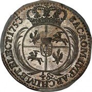 Poland 3 Grosze August III 1753 KM# 152 SAC ROM IMP ARCHIM ET ELECT 1753 1/2 SZ coin reverse Poland 3 Grosze August III 1753 KM# 152 SAC ROM IMP ARCHIM ET ELECT 1753 1/2 SZ coin reverse
