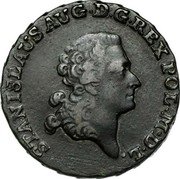 Poland 3 Grosze Stanislaus Augustus 1792 MW KM# 205 STANISLAUS AUG D G REX POL M D L coin obverse Poland 3 Grosze Stanislaus Augustus 1792 MW KM# 205 STANISLAUS AUG D G REX POL M D L coin obverse