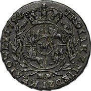 Poland 3 Grosze Stanislaus Augustus 1792 MW KM# 205 TROIAK Z MIEDZI KRAIOWEY 1786 E B coin reverse Poland 3 Grosze Stanislaus Augustus 1792 MW KM# 205 TROIAK Z MIEDZI KRAIOWEY 1786 E B coin reverse
