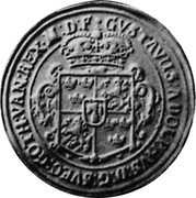 Poland 3 Thaler Elbing City Coin 1628 KM# 20 GVSTAVUS ADOLPHVS D G SVEC GOTH VAN REX M D F coin obverse