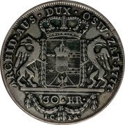 Poland 30 Kreuzer Maria Theresia 1777 IC-FA C# 3 ARCHID AUS DUX OSW ZAT 1775 30 KR IC FA coin reverse