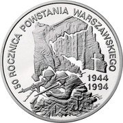 Poland 300000 Zlotych 50th Anniversary of the Warsaw Uprising 1994 Proof Y# 269 50 ROCZNICA POWSTANIA WARSZAWSKIEGO 1944 1994 coin reverse Poland 300000 Zlotych 50th Anniversary of the Warsaw Uprising 1994 Proof Y# 269 50 ROCZNICA POWSTANIA WARSZAWSKIEGO 1944 1994 coin reverse
