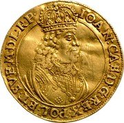 Poland 4 Ducat Johann Casimir 1659 HL KM# 40 IOAN CAS D G REX POL ET SVE M D L R P coin obverse Poland 4 Ducat Johann Casimir 1659 HL KM# 40 IOAN CAS D G REX POL ET SVE M D L R P coin obverse