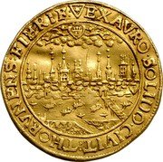 Poland 4 Ducat Johann Casimir 1659 HL KM# 40 EX AVRO SOLIDO CIVIT THORVNENS FIERI F coin reverse Poland 4 Ducat Johann Casimir 1659 HL KM# 40 EX AVRO SOLIDO CIVIT THORVNENS FIERI F coin reverse
