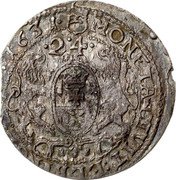 Poland 5 Ducat Gustavus Adolphus 1631 KM# 36 MONETA CIVIT ELBINGENSIS 1631 24 coin reverse Poland 5 Ducat Gustavus Adolphus 1631 KM# 36 MONETA CIVIT ELBINGENSIS 1631 24 coin reverse