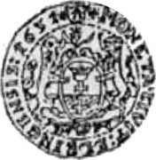 Poland 5 Ducat Gustaw II Adolf Swedish Occupation 1631 KM# 37 MONETA CIVIT ELBINGENSIS 1651 coin reverse Poland 5 Ducat Gustaw II Adolf Swedish Occupation 1631 KM# 37 MONETA CIVIT ELBINGENSIS 1651 coin reverse