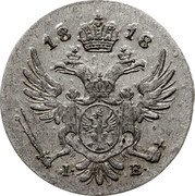 Poland 5 Groszy Alexander I 1818 IB C# 96.3 1819 I. B. coin obverse Poland 5 Groszy Alexander I 1818 IB C# 96.3 1819 I. B. coin obverse