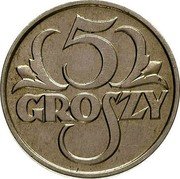 Poland 5 Groszy German Occupation 1923 Y# 10 5 GROSZY coin reverse Poland 5 Groszy German Occupation 1923 Y# 10 5 GROSZY coin reverse