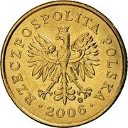 Poland 5 Groszy Circulation Coin. Five Oak Leaves 2006 MW Y# 278 RZECZPOSPOLITA POLSKA MW 1991 coin obverse Poland 5 Groszy Circulation Coin. Five Oak Leaves 2006 MW Y# 278 RZECZPOSPOLITA POLSKA MW 1991 coin obverse