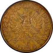 Poland 5 Zlotych 4th Anniversary of the March Constitution 1925 (w) Y# 17.4A RZECZPOSPOLITA POLSKA 1925 coin obverse Poland 5 Zlotych 4th Anniversary of the March Constitution 1925 (w) Y# 17.4A RZECZPOSPOLITA POLSKA 1925 coin obverse