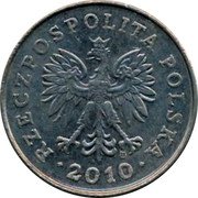 Poland 50 Groszy Circulation Coin 2010 MW Y# 281 RZECZPOSPOLITA POLSKA MW 1995 coin obverse Poland 50 Groszy Circulation Coin 2010 MW Y# 281 RZECZPOSPOLITA POLSKA MW 1995 coin obverse