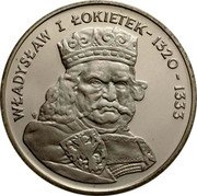 Poland 500 Zlotych King Wladyslaw I Lokietek 1986 MW Proof Y# 161 WŁADYSŁAW I ŁOKIETEK - 1320-1333 SWF coin reverse Poland 500 Zlotych King Wladyslaw I Lokietek 1986 MW Proof Y# 161 WŁADYSŁAW I ŁOKIETEK - 1320-1333 SWF coin reverse
