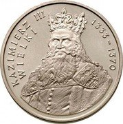 Poland 500 Zlotych King Kazimierz III the Great 1987 MW Proof Y# 173 KAZIMIERZ III WIELKI 1333-1370 coin reverse