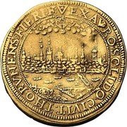 Poland 6 Ducat Johann Casimir 1659 KM# 44 EX AVRO SOLIDO CIVIT THORVNENS FIERI F coin reverse