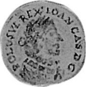 Poland 6 Groschen Johann Casimir 1650 CG KM# 90 IOAN CAS D G POL SVE REX coin obverse Poland 6 Groschen Johann Casimir 1650 CG KM# 90 IOAN CAS D G POL SVE REX coin obverse