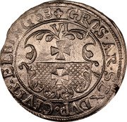 Poland 6 Groschen Elbing City Coin 1658 KM# 73 GROS AR SEX DVP CIVIT ELBING 58 coin reverse Poland 6 Groschen Elbing City Coin 1658 KM# 73 GROS AR SEX DVP CIVIT ELBING 58 coin reverse