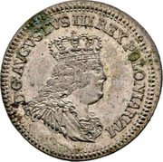 Poland 6 Groszy 1753 KM# 154 Standard Coinage coin obverse Poland 6 Groszy 1753 KM# 154 Standard Coinage coin obverse