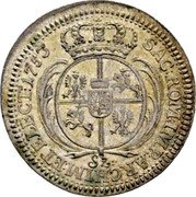 Poland 6 Groszy 1753 KM# 154 Standard Coinage coin reverse Poland 6 Groszy 1753 KM# 154 Standard Coinage coin reverse