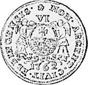 Poland 6 Groszy August III 1762 ICS KM# 107 MON ARGENT CIVIT ELBIN GENSIS VI 1762 coin reverse Poland 6 Groszy August III 1762 ICS KM# 107 MON ARGENT CIVIT ELBIN GENSIS VI 1762 coin reverse