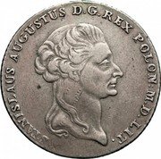 Poland 6 Zlotych Stanislaus Augustus 1795 KM# 216 STANISLAUS AUGUSTUS D G REX POLON M D LIT coin obverse Poland 6 Zlotych Stanislaus Augustus 1795 KM# 216 STANISLAUS AUGUSTUS D G REX POLON M D LIT coin obverse