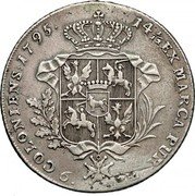 Poland 6 Zlotych Stanislaus Augustus 1795 KM# 216 14 1/12 EX MARCA PUR 6 ZŁ COLONIENS 1795 coin reverse Poland 6 Zlotych Stanislaus Augustus 1795 KM# 216 14 1/12 EX MARCA PUR 6 ZŁ COLONIENS 1795 coin reverse