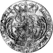 Poland 8 Groschen (2 Zlotych) August III 1753 EC KM# 156 SAC ROM IMP ARCHIM ET ELECT 1755 8 GR coin reverse Poland 8 Groschen (2 Zlotych) August III 1753 EC KM# 156 SAC ROM IMP ARCHIM ET ELECT 1755 8 GR coin reverse