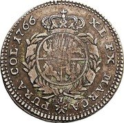 Poland 8 Groschen (2 Zlotych) Stanislaus Augustus 1766 FS KM# 186.1 XL FX MARCA PURA COL 1766 F S coin reverse Poland 8 Groschen (2 Zlotych) Stanislaus Augustus 1766 FS KM# 186.1 XL FX MARCA PURA COL 1766 F S coin reverse