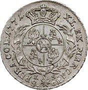 Poland 8 Groschen (2 Zlotych) Stanislaus Augustus 1771 IS KM# 186.2 PURA COL 1767 XL EX MARCA 8 GR FS coin reverse Poland 8 Groschen (2 Zlotych) Stanislaus Augustus 1771 IS KM# 186.2 PURA COL 1767 XL EX MARCA 8 GR FS coin reverse