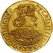 Poland Ducat Thorn City 1641 MS KM# 22.2 VLAD IIII D G REX POL M D L RVS P coin obverse