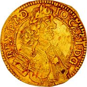 Poland Ducat 1649 GP KM# 79 Trade Coinage coin obverse Poland Ducat 1649 GP KM# 79 Trade Coinage coin obverse