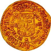 Poland Ducat 1649 GP KM# 79 Trade Coinage coin reverse Poland Ducat 1649 GP KM# 79 Trade Coinage coin reverse