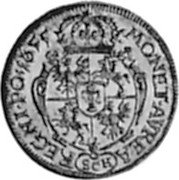 Poland Ducat Johann Casimir 1655 SCH KM# 108 MONET AVREA REGNI PO 1655 SCH coin reverse Poland Ducat Johann Casimir 1655 SCH KM# 108 MONET AVREA REGNI PO 1655 SCH coin reverse