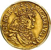 Poland Ducat Michael I 1673 DL KM# 71.2 MICHAEL D G REX POL M D L R P coin obverse Poland Ducat Michael I 1673 DL KM# 71.2 MICHAEL D G REX POL M D L R P coin obverse