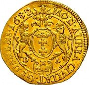 Poland Ducat Johann III Sobieski 1682 DL KM# 72.2 MON AUREA CIVITAT GEDANENS 1682 D L coin reverse Poland Ducat Johann III Sobieski 1682 DL KM# 72.2 MON AUREA CIVITAT GEDANENS 1682 D L coin reverse
