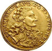 Poland Ducat Stanislaus Augustus 1765 FS Proof KM# 179 STANISLAVS AVG DG REX POL M D L coin obverse Poland Ducat Stanislaus Augustus 1765 FS Proof KM# 179 STANISLAVS AVG DG REX POL M D L coin obverse