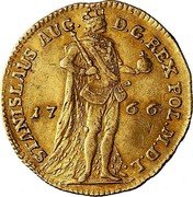 Poland Ducat Stanislaus Augustus 1766 FS KM# 190 STANISLAUS AUG D G REX POL M D L 17 66 coin obverse Poland Ducat Stanislaus Augustus 1766 FS KM# 190 STANISLAUS AUG D G REX POL M D L 17 66 coin obverse