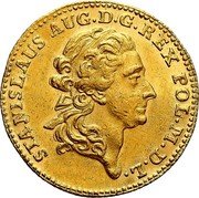 Poland Ducat Stanislaus Augustus 1775 EB KM# 195 STANISLAUS AUG D G REX POL M D L coin obverse Poland Ducat Stanislaus Augustus 1775 EB KM# 195 STANISLAUS AUG D G REX POL M D L coin obverse
