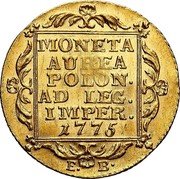 Poland Ducat Stanislaus Augustus 1775 EB KM# 195 MONETA AUREA POLON. AD LEG. IMPER 1774 coin reverse Poland Ducat Stanislaus Augustus 1775 EB KM# 195 MONETA AUREA POLON. AD LEG. IMPER 1774 coin reverse
