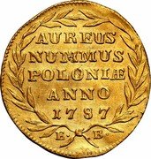 Poland Ducat Stanislaus Augustus 1787 EB KM# 210 AUREUS NUMMUS POLONIAE ANNO 1787 E B coin reverse Poland Ducat Stanislaus Augustus 1787 EB KM# 210 AUREUS NUMMUS POLONIAE ANNO 1787 E B coin reverse