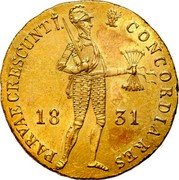 Poland Ducat Armored Figure 1831 C# 125 PARVAE CRESCUNT CONCORDIA RES 18 31 coin obverse Poland Ducat Armored Figure 1831 C# 125 PARVAE CRESCUNT CONCORDIA RES 18 31 coin obverse